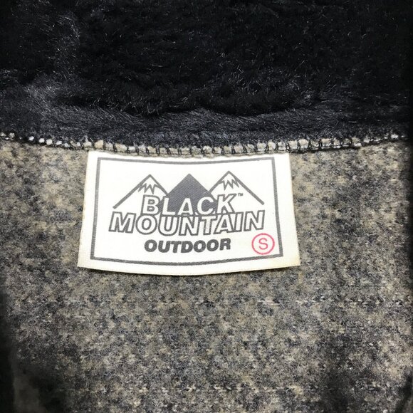 VTG Black Mountain Outdoor Moose Elk Full Zip Fleece Vest Adult SM Made in USA - Picture 4 of 6